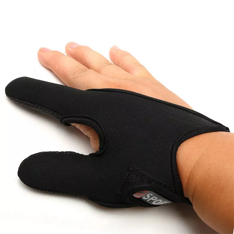 야외 스포츠 통기성 미끄럼 방지 오른손 보호 장갑 2 손가락, 오른손, 스포츠, 장비
